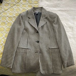 New York Clothing Company Black and White Womens Blazer